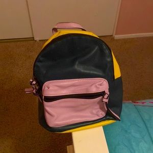 90s color blocked mini backpack